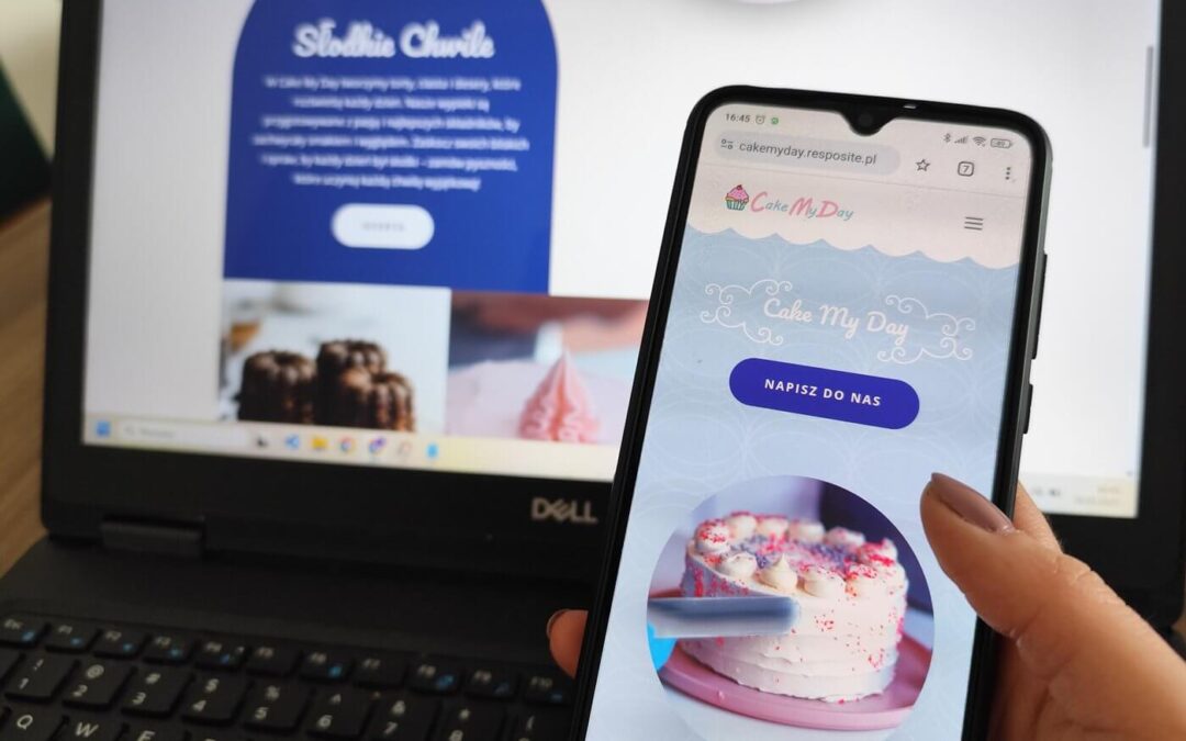 a hand holding a cellphone with open website